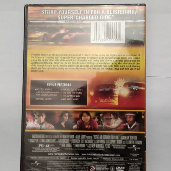 The Fast and the Furious, Tokyo Drift DVD - Picture 2 of 2